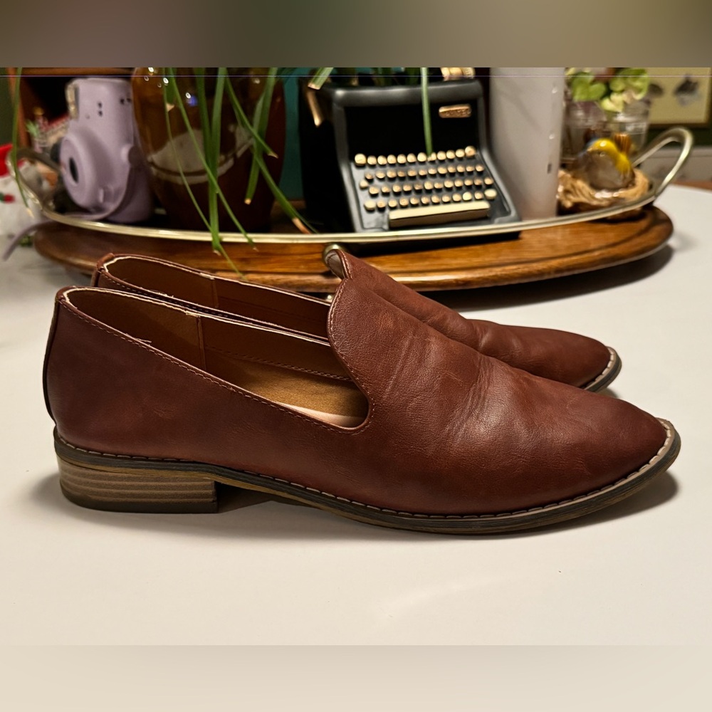 Indigo Rd * Nordstrom * Brown Vegan Leather Slip-On Loafers * Size 10